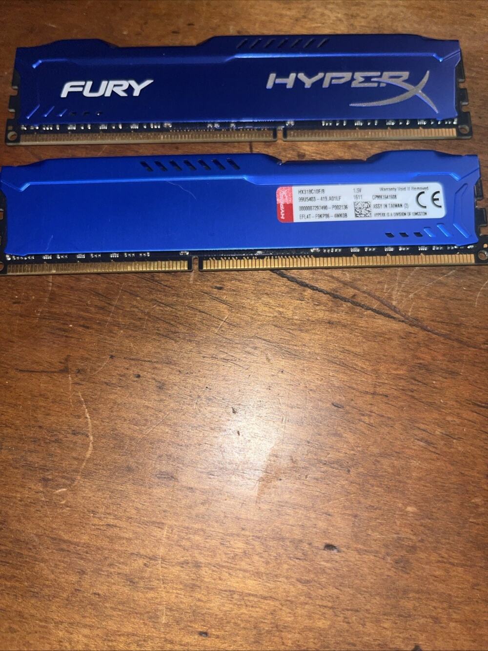 Kingston 8 GB DIMM 1866 MHz PC3-14900 DDR3 SDRAM Memory (HX318C10FK2/8)